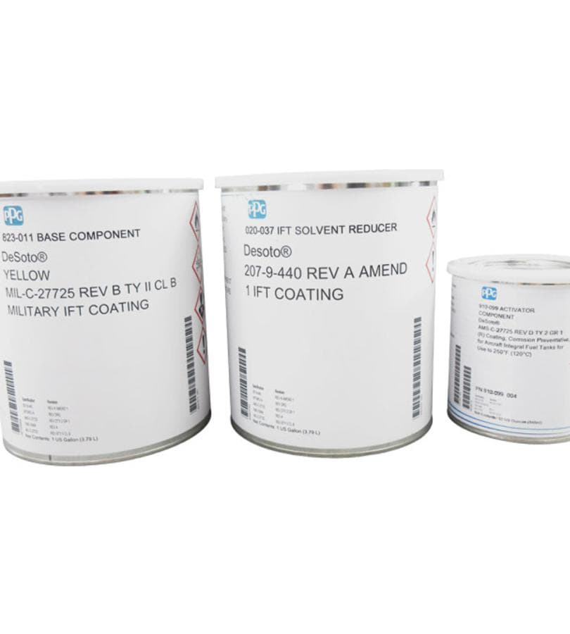 YELLOW INTEGRAL FUEL TANK COATING