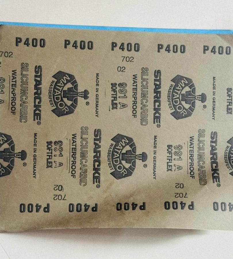 SILICONE CARBIDE ABRASIVE PAPER 400 GRIT