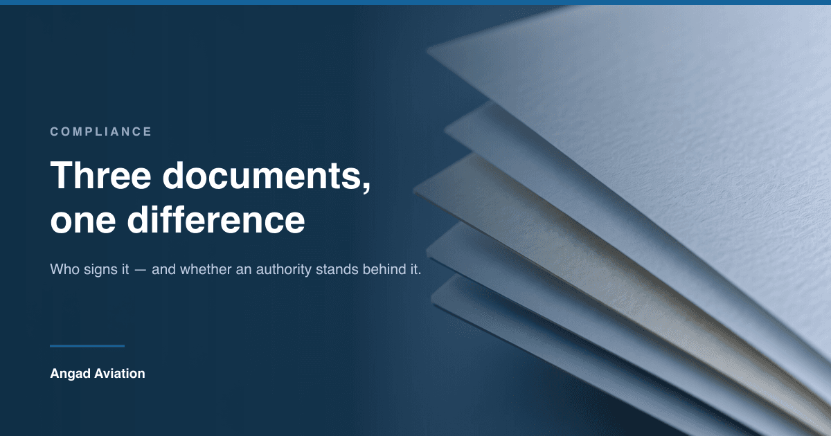 Certificate of Conformance vs EASA Form 1 vs FAA 8130-3