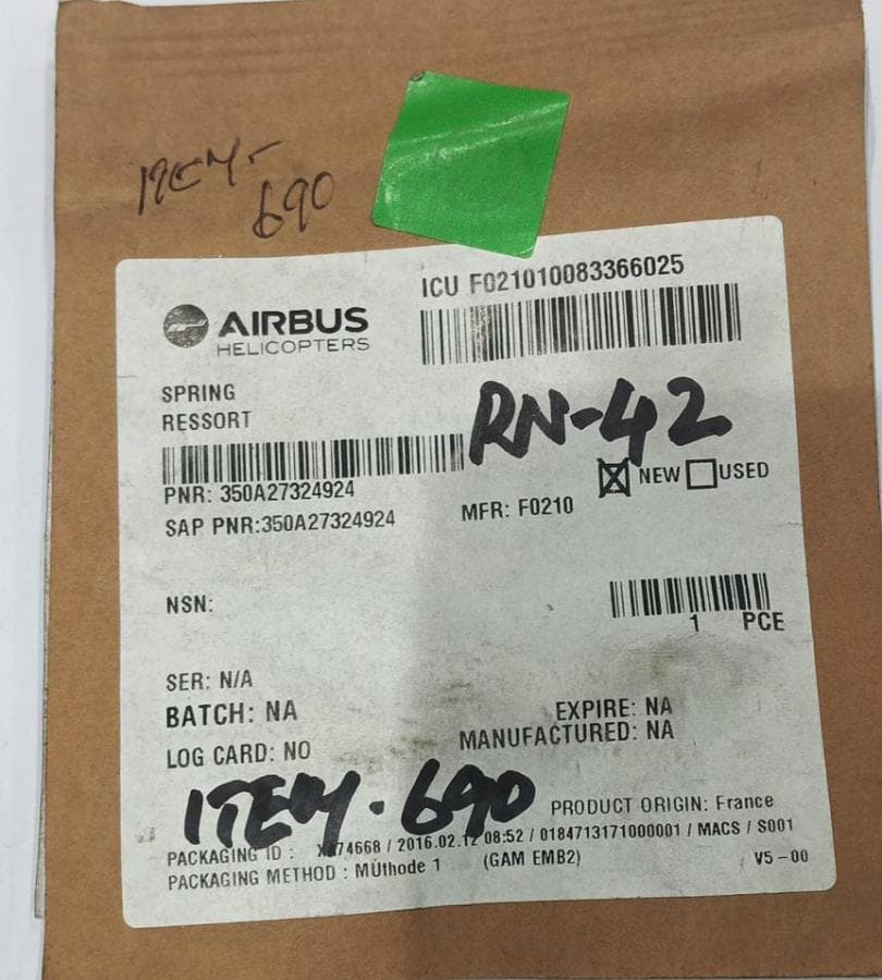 M634A40T1001 SPRING RESSORT