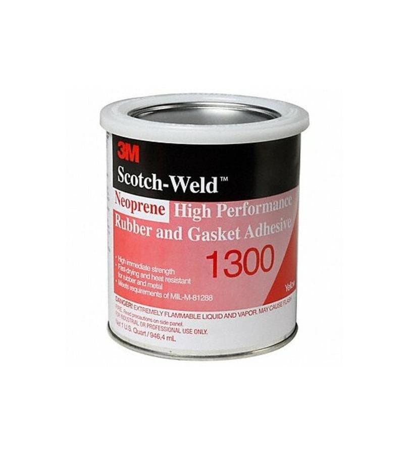 3M SCOTCH WELD NEOPRENE HIGH PERFORMANCE RUBBER AND GASKET ADHESIVE EC-1300L, YELLOW