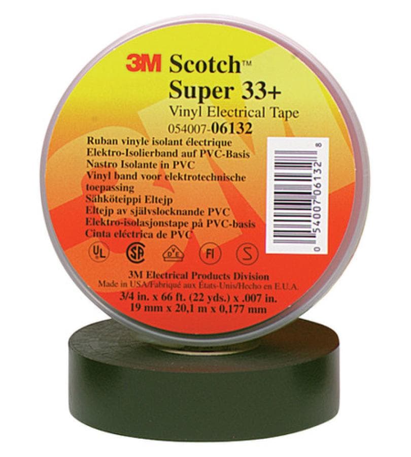 SUPER 33+ VINYL ELECTRICAL TAPE, BLACK