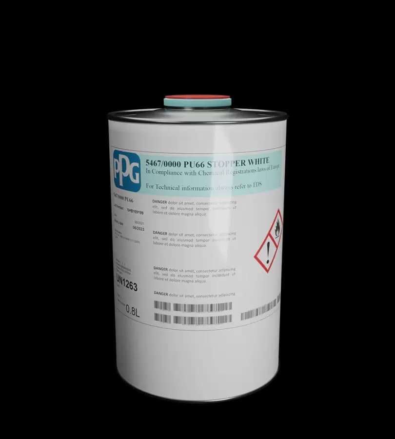 PU66 STOPPER WHITE, PUTTY FILLER