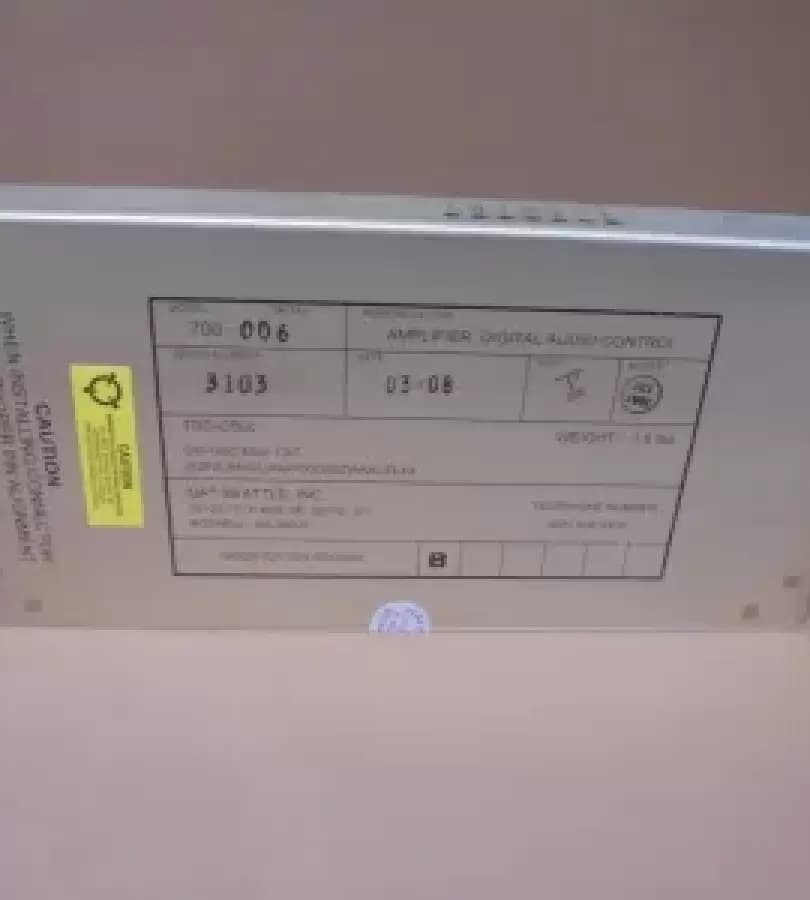 700-006 AMPLIPIER DIGTAL CONTRO