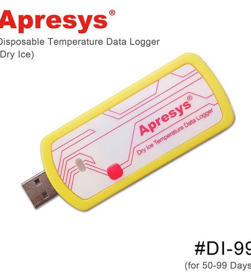 APRESYS DRY ICE TEMPERATURE DATALOGGER (TEMPERATURE RANGE : -121F TO 104F, -85C TO 40C)