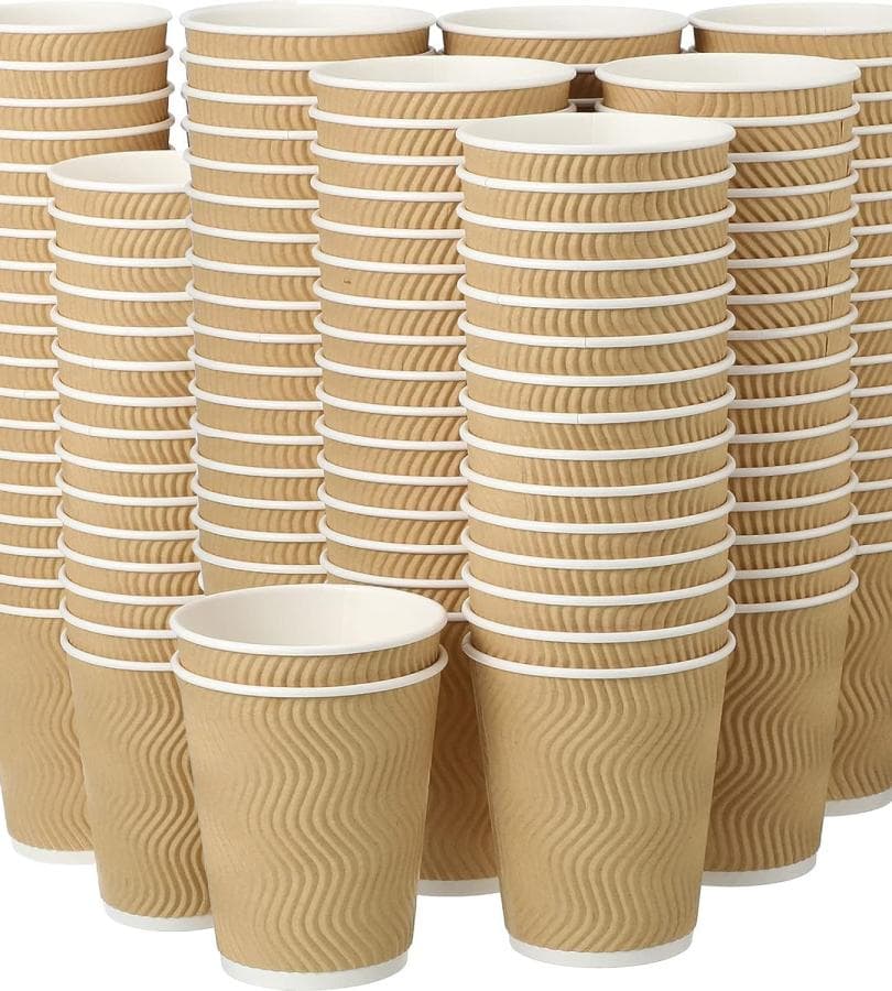Disposable Ripple Paper Cup, 200ml