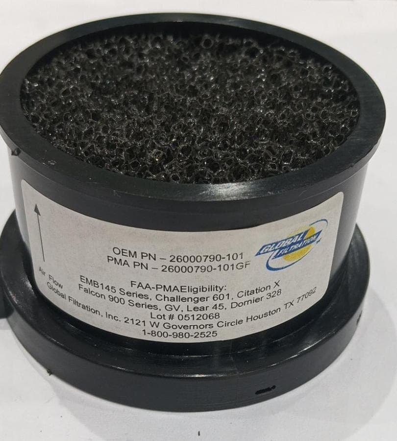 FAA/PMA26000790-101GF AVIONICS COOLING FAN FILTER