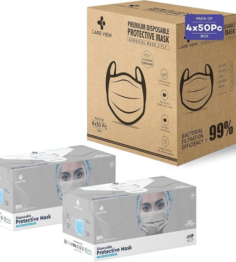 MEDOHEALTHY 3 PLY DISPOSABLE SURGICAL FACE MASK