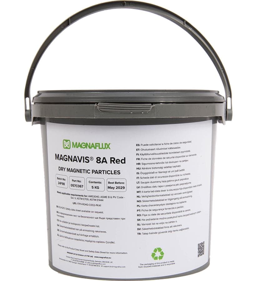 MAGNAVIS DRY METHOD NON-FLUORESCENT MAGNETIC POWDER, RED