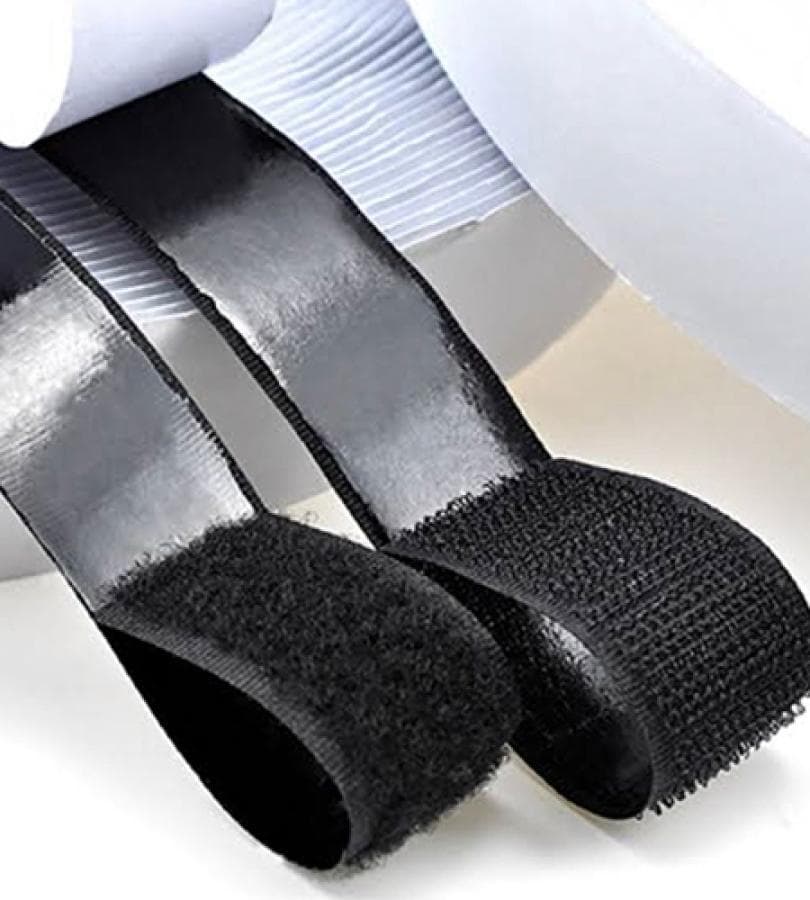 Velcro Loop with Adhesive (Black) Tape-