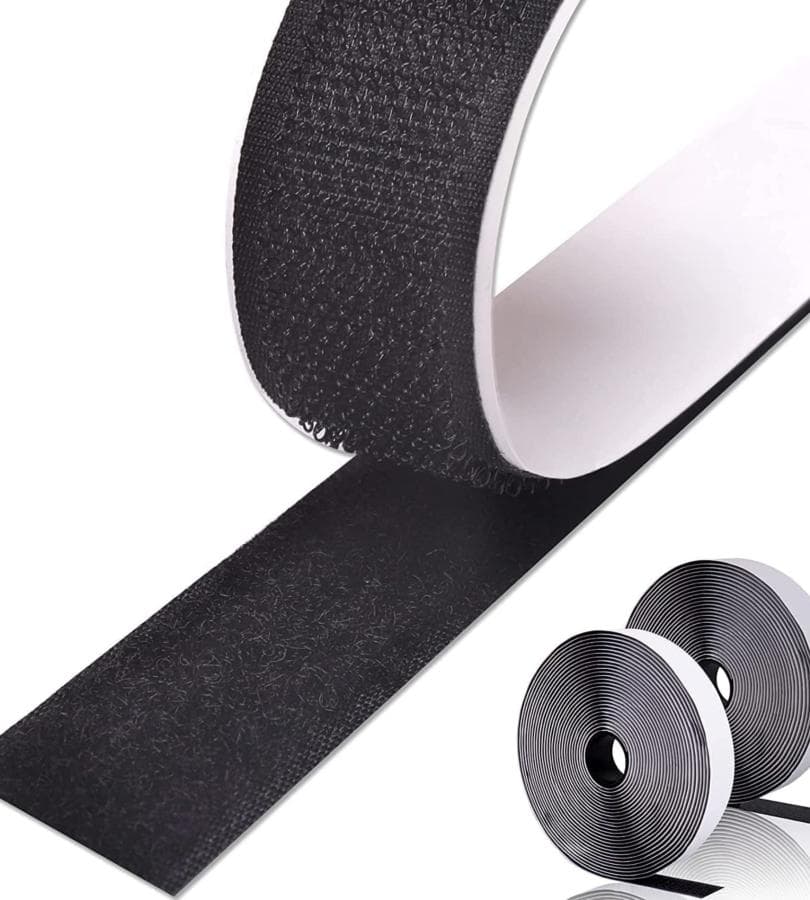 Velcro Loop Tape- with Adhesive (Black)